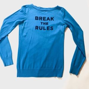 Lilly Pulitzer Women’s Size Med Break The Rules Knit Pullover Sweater Boat Neck